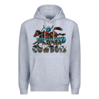 Heather Grey the world needs more cowboys Premium Hoodie - Zillion Design Studio