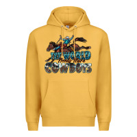Mustard the world needs more cowboys Premium Hoodie - Zillion Design Studio