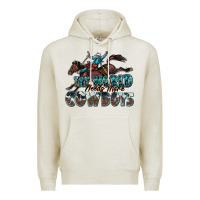 Oatmeal Heather the world needs more cowboys Premium Hoodie - Zillion Design Studio