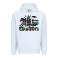 White the world needs more cowboys Premium Hoodie - Zillion Design Studio