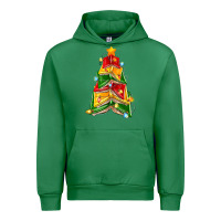 Emerald christmas book tree Urban Hoodie - Zillion Design Studio