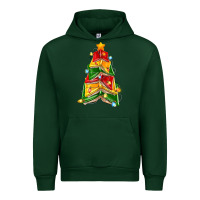 Foreset Green christmas book tree Urban Hoodie - Zillion Design Studio