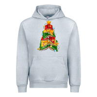 Heather Grey christmas book tree Urban Hoodie - Zillion Design Studio