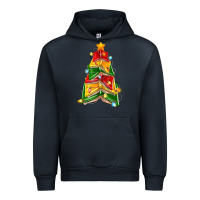 Navy christmas book tree Urban Hoodie - Zillion Design Studio