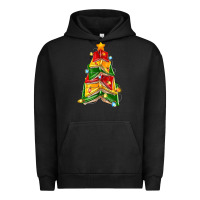 Pigment Black christmas book tree Urban Hoodie - Zillion Design Studio