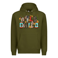 Army Green wild child Premium Hoodie - Zillion Design Studio