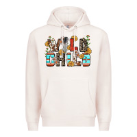 Pale Pink wild child Premium Hoodie - Zillion Design Studio