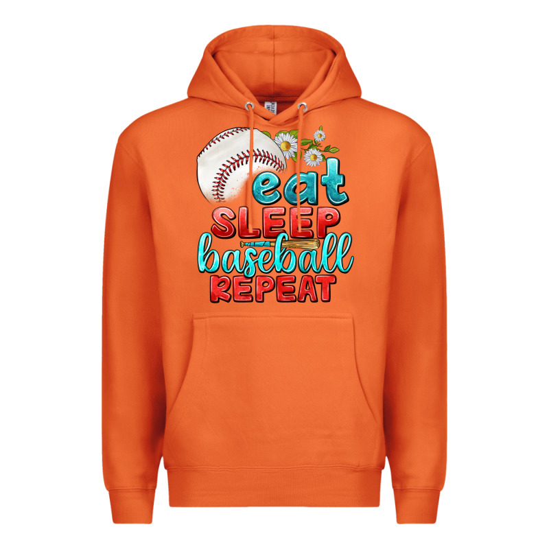 Eat Sleep Baseball Repeat Premium Hoodie by texasbilliewilder | Teevron