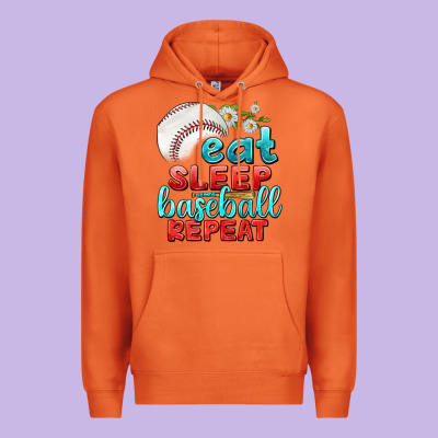 Eat Sleep Baseball Repeat Premium Hoodie Designed By Texasbilliewilder