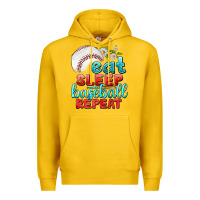Lemon eat sleep baseball repeat Premium Hoodie - texasbilliewilder