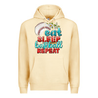 Pina Colada eat sleep baseball repeat Premium Hoodie - texasbilliewilder