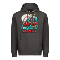Smoke eat sleep baseball repeat Premium Hoodie - texasbilliewilder