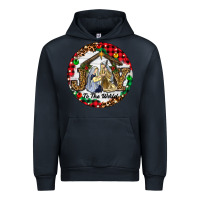Navy Christmas Joy To The World Urban Hoodie - RanaPortraitStore