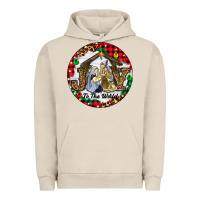 Pigment French Oak Christmas Joy To The World Urban Hoodie - RanaPortraitStore