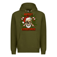 Army Green Merry Christmas Premium Hoodie - RanaPortraitStore