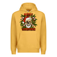 Mustard Merry Christmas Premium Hoodie - RanaPortraitStore
