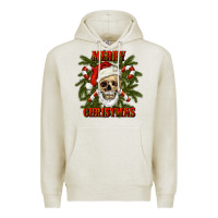 Oatmeal Heather Merry Christmas Premium Hoodie - RanaPortraitStore