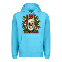 Ocean Blue Merry Christmas Premium Hoodie - RanaPortraitStore