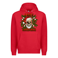 Red Merry Christmas Premium Hoodie - RanaPortraitStore