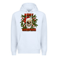 White Merry Christmas Premium Hoodie - RanaPortraitStore
