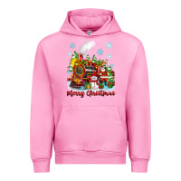 Fuchsia Pink merry christmas polar express Urban Hoodie - Zillion Design Studio