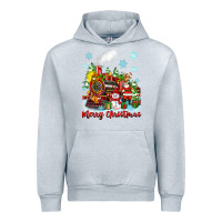 Heather Grey merry christmas polar express Urban Hoodie - Zillion Design Studio