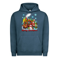Pigment Midnight Navy merry christmas polar express Urban Hoodie - Zillion Design Studio