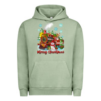 Pigment Oil Green merry christmas polar express Urban Hoodie - Zillion Design Studio