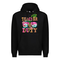 Black teacher off duty Premium Hoodie - AdoDesignShop