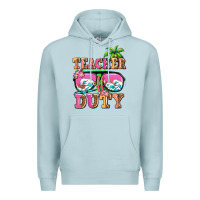 Blue Mist teacher off duty Premium Hoodie - AdoDesignShop