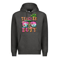 Charcoal Heather teacher off duty Premium Hoodie - AdoDesignShop