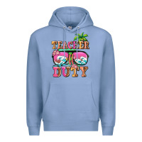 Colony Blue teacher off duty Premium Hoodie - AdoDesignShop