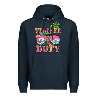 Navy teacher off duty Premium Hoodie - AdoDesignShop