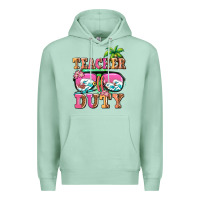 Seafoam teacher off duty Premium Hoodie - AdoDesignShop