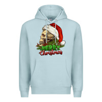 Blue Mist Merry Christmas Premium Hoodie - RanaPortraitStore