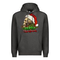 Charcoal Heather Merry Christmas Premium Hoodie - RanaPortraitStore