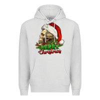 Dove Grey Merry Christmas Premium Hoodie - RanaPortraitStore
