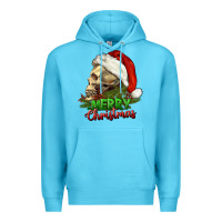 Ocean Blue Merry Christmas Premium Hoodie - RanaPortraitStore