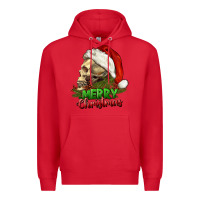 Red Merry Christmas Premium Hoodie - RanaPortraitStore