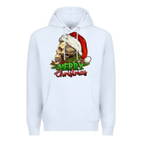 White Merry Christmas Premium Hoodie - RanaPortraitStore
