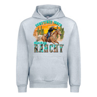 Heather Grey sometimes fancy always ranchy Urban Hoodie - texasbilliewilder