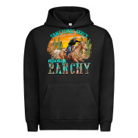 Pigment Black sometimes fancy always ranchy Urban Hoodie - texasbilliewilder