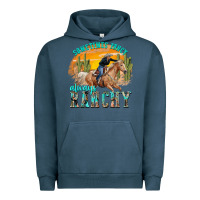 Pigment Midnight Navy sometimes fancy always ranchy Urban Hoodie - texasbilliewilder