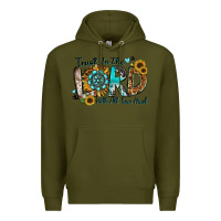 Army Green trust in the lord with all your heart Premium Hoodie - Zillion Design Studio