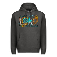 Charcoal Heather trust in the lord with all your heart Premium Hoodie - Zillion Design Studio