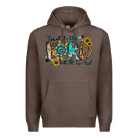 Coffee trust in the lord with all your heart Premium Hoodie - Zillion Design Studio
