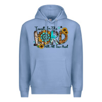 Colony Blue trust in the lord with all your heart Premium Hoodie - Zillion Design Studio