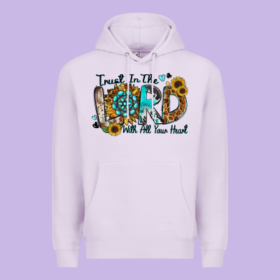 Trust In The Lord With All Your Heart Premium Hoodie Designed By Zillion Design Studio