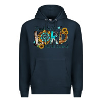 Navy trust in the lord with all your heart Premium Hoodie - Zillion Design Studio