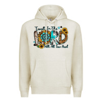 Oatmeal Heather trust in the lord with all your heart Premium Hoodie - Zillion Design Studio